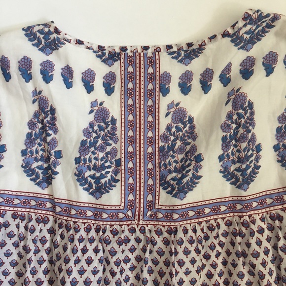 SOLD J. Crew Popover Floral Paisley Top - Picture 5 of 8